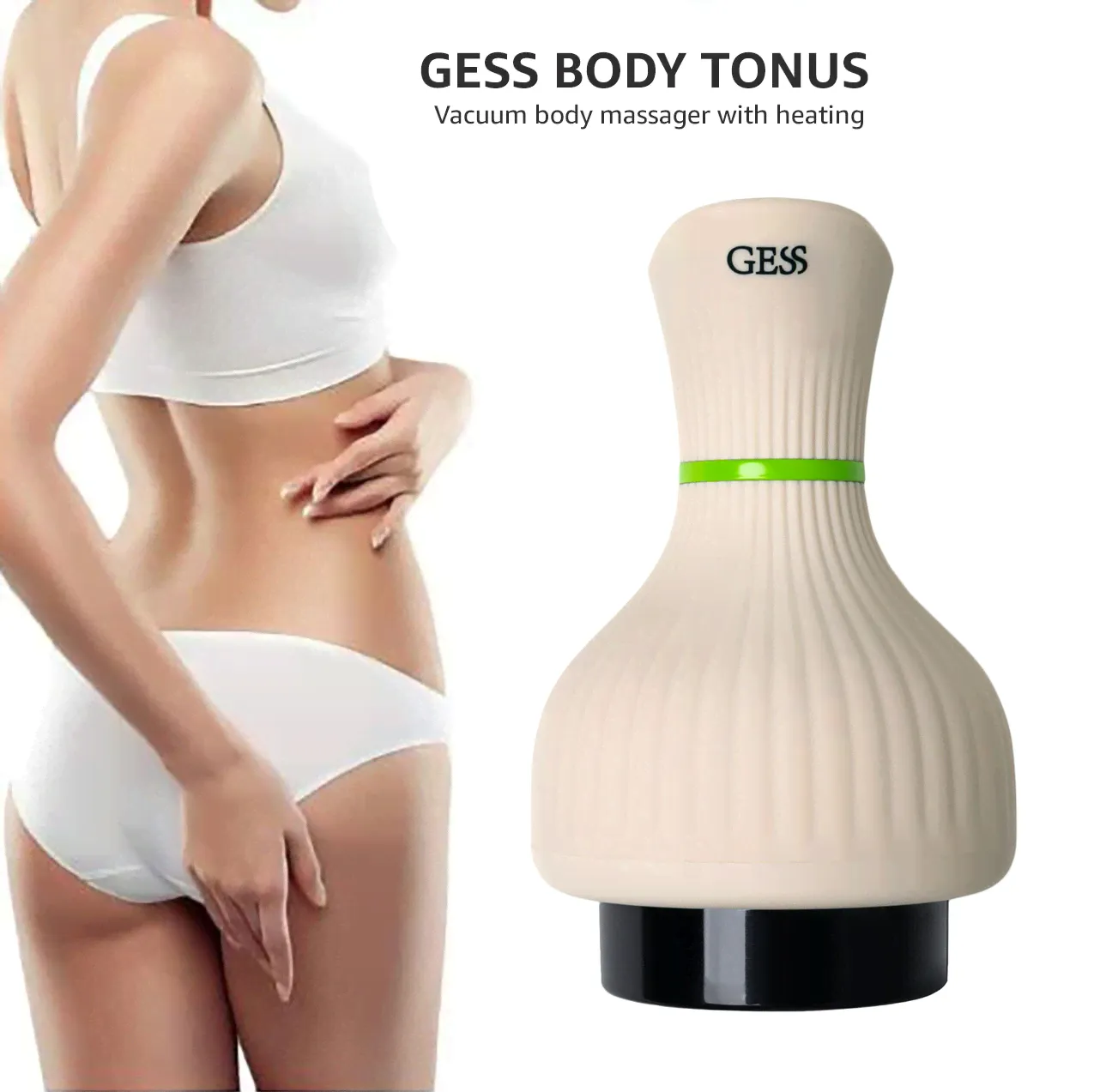GESS Body Tonus, Body Vacuum, Vibro and Heating Massager 3 in 1-0