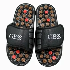 Массажные тапочки Gess uFoot (S 38-39) Gess-204 черные 25 х 10 х 7 см